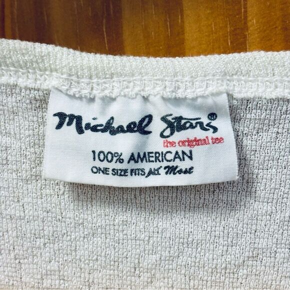 Michael Stars White Sleeveless Faux Wrap Tank Top Made in the US OSFM - Picture 2 of 3